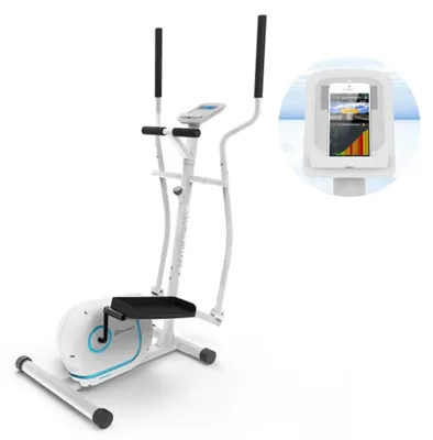Obrázok produktu pre Klarfit Myon Cross Crosstrainer - eliptický trenažér, SilentBelt, antická biela