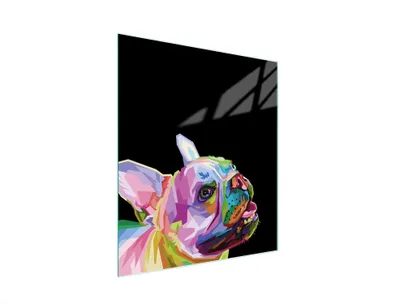 Produktbild von Glasschneidebrett 45x52 Hund