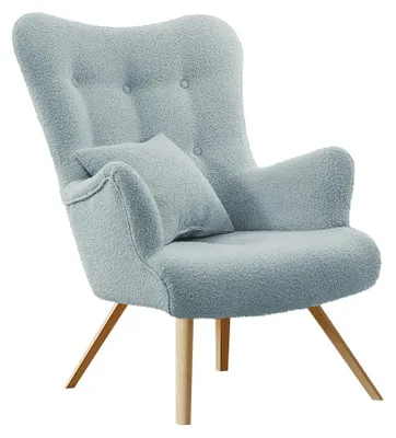 Produktbild von MIRJAN24 Sessel Zawil Boucle, Vintage Relaxsessel, Polstersessel, Wohnzimmersessel vom Hersteller (Farbe: Baloo 2086)