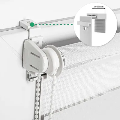 Obrázek produktu pro Estika dvojitá roleta Klemmfix – 130 cm x 150 cm – Bílá – Duo roleta bez vrtání