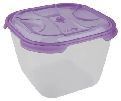 Produktbild von Quadratische Frischhaltedose 3l EUROHOME® – aus Kunststoff, 19,5x19,5x14cm – für kurze Lagerung oder im Gefrierfach für längere Haltbarkeit