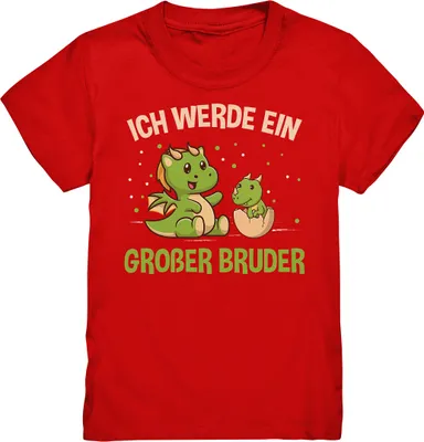 Produktbild von Dinos Großer Bruder Shirt – Red / 98/104 (3-4)