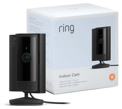Produktbild von Ring Indoor Camera (2nd Gen), IP-Sicherheitskamera, Drinnen, Kabellos, Wand, Schwarz, China