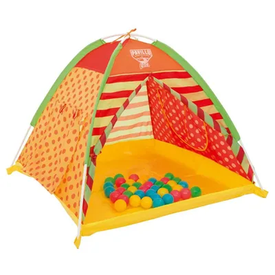 Image de BESTWAY 68080 TENTE AVEC BOULES 112 cm x 112 cm x 90 cm + 40 BOULES