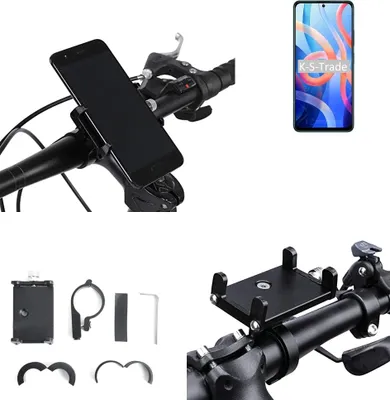Produktbild von K-S-Trade Handyhalterung für das Fahrrad kompatibel mit Xiaomi Redmi Note 11 Halter Lenkstange Fahrradhalterung Motorrad Bike Mount Befestigung