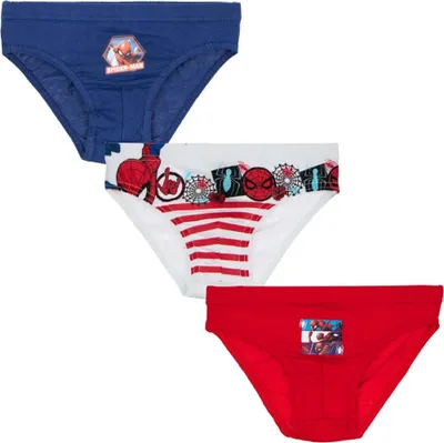 Produktbild von Marvel Spiderman Kinder Unterhose Slips 3er Pack – 92/98