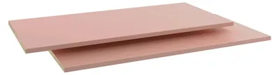 Obrázek produktu pro Sada 2 polic do šatní skříně 100 cm NILSA - růžová