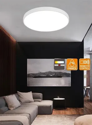 Produktbild von Top Light Metal 60B RC - Dimmbare LED-Deckenleuchte mit Fernbedienung LED/60W/230V