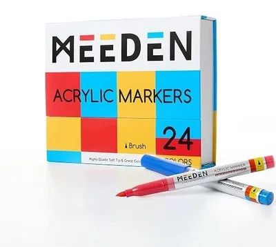 Zdjęcie produktu dla Markery akrylowe 72 kolory pędzelkowa końcówka dla artystów DIY