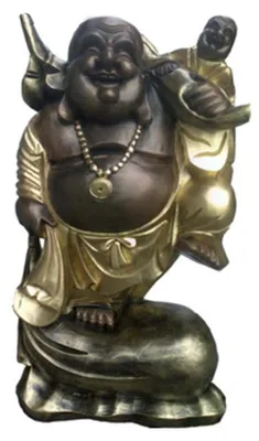Produktbild von Buddha Goldene Deko Figur Statue Skulptur 48 cm Figuren Statuen Skulpturen (B29)