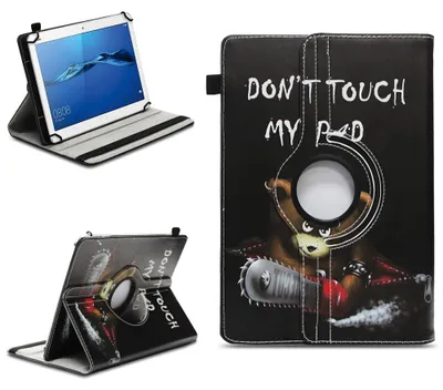 Produktbild von Tablet Hülle für Huawei MediaPad T1 T2 T3 T5 10 Tasche Case 360 Drehbar CoverFarben:Motiv 12