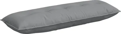 Image de vidaXL Coussin dorsal gris clair 140 x 19 x 50 cm Tissu