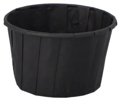 Produktbild von Dressingbecher, Papier 90 ml Ø 6,6 cm · 4,2 cm schwarz