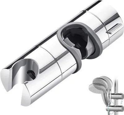 Immagine prodotto di Supporti regolabili per soffioni doccia in cromo o argento, diametro 18-25 mm
