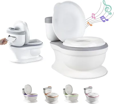 Produktbild von Baby-Toilettentrainer – Töpfchentraining – Für Kinder – Mit Geräuschen – 4,25 cm – Grau