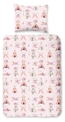 Productafbeelding van Good Morning Kinderdekbedovertrek "Boho" - Multi - (100x135 cm) - 100% Katoen