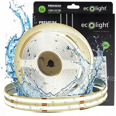 Zdjęcie produktu dla Taśma LED COB 24V 9W/m 4000K 1035lm IP67 5m Eco Light EC61122