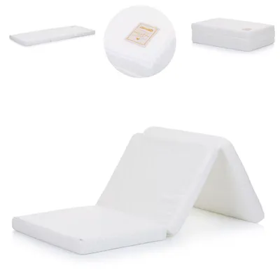Produktbild von Chipolino Baby-Faltmatratze Aloe, Maße 120 x 60 x 6 cm, hypoallergen weiß