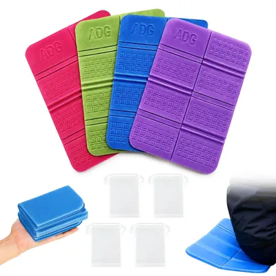 Imagen del producto de Cojines plegables, impermeables, de 38 x 28 cm, paquete de 4 unidades, para uso en exteriores