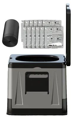 Obrázok produktu pre Prenosná toaleta na kemping s gélem na neutralizáciu moču