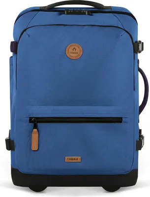 Immagine prodotto di CABAIA carrello zaino con scomparto per laptop Soft Suitcase 2 Wheels Essentials Trolley 48L Shiraz blu