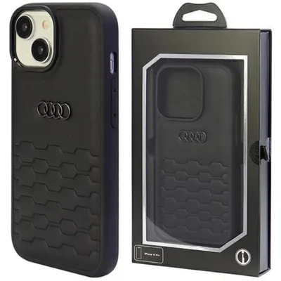 Produktbild von Audi GT Synthetic Leather Case für iPhone 15 Plus schwarz
