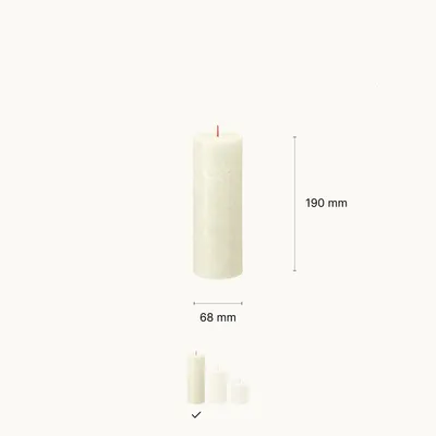 Productafbeelding van Bolsius - Rustieke kaars - groen - metallic - 19 cm - 4 stuks – decoratieve kaarsen –