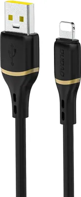 Produktbild von Kabel Dudao L25L 30W USB-A - Lightning z oplotem z miękkiego silikonu Lightning 1m - czarny