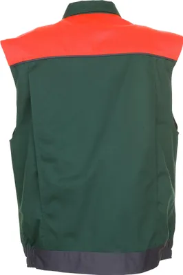 Produktbild von Planam Weste Visline, Gr. L grün/orange/schiefer