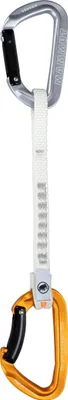 Zdjęcie produktu dla Mammut Sender Keylock 17 cm Quickdraw l'grey/gold Straight Gate/Bent Gate Key Lock 17 cm