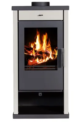 Image de Poêle à bois Victoria Vanessa Lux Ivory - 9,00 kW, classe A+, compact et efficace