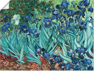 Produktbild von Vincent van Gogh: Iris (Schwertlilien), Produkt:Poster, Größe:30x40 cm / Poster