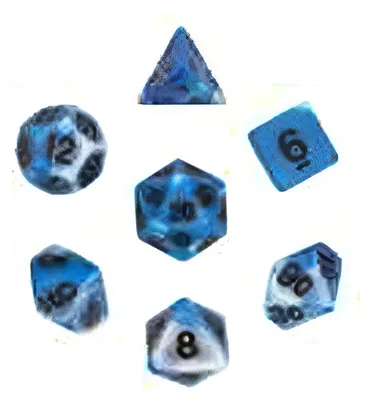 Produktbild von Würfelset Ancient: Blue Rock (7)