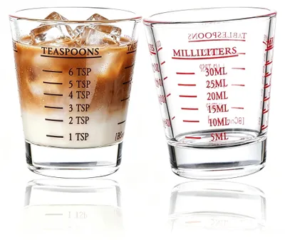 Productafbeelding van Maatbeker voor espresso - 30 ml - Zwart