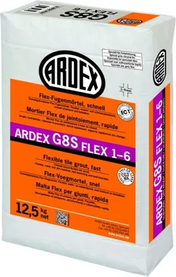 Produktbild von ARDEX G8S FLEX-Fugenmörtel 1-6 - 12,5 kg grau