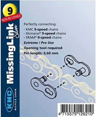 Produktbild von Kmc Kettenglied Durchsichtig  Durchsichtig One Size