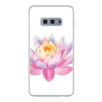 Produktbild von MuchoWow® Handyhülle Schutzhülle Hülle für Samsung Galaxy S10e Aquarell - Blume - Seerose Silikon Softcase Handy Hülle - Handy