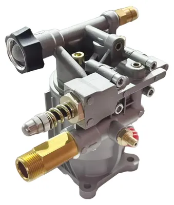 Image de Pompe pour nettoyeur haute pression, 2600-3200 psi, 2,2-2,4 GPM, arbre horizontal de 3/4", boîtier en aluminium anodisé, compatible avec différents modèles