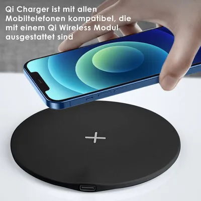 Produktbild von Qi Schnellladegerät Kabellos für Samsung Galaxy S25 5G Wireless 15W Ladestation