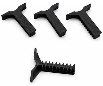 Image de BURI 4x clips de fixation pour jardinières | compatibles avec Corsica Flower Bridge & balconnières similaires | fixation sûre pour balustrade & parapet