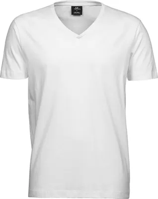 Produktbild von Tee Jays 8006 | Mens Fashion V-Neck Soft Herren T-Shirt - Farbe: White - Größe: 3XL