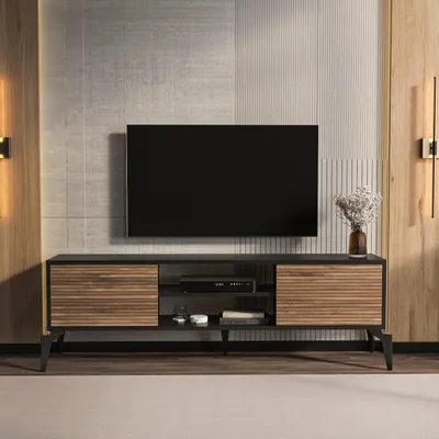 Produktbild von Decorotika Lojo TV-Schrank für TVs bis zu 63" | Schwarz & Alina