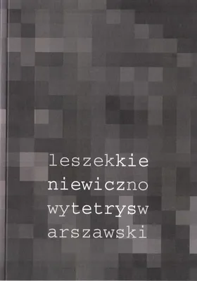 Immagine prodotto di Książka Nowy tetrys warszawski - Leszek Kieniewicz