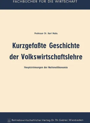 Produktbild von Kurzgefaßte Geschichte der Volkswirtschaftslehre