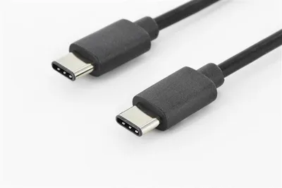 Image de Digitus AK-300138-010-S DIGITUS USB 2.0 Anschlusskabel Typ C -C St/St 1.0m, sw