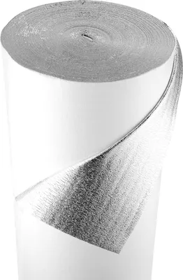 Obrázek produktu pro VEVOR izolační fólie, reflexní fólie s jádrem z EPE pěny, 3 mm, izolační fólie 122 cm x 76,2 m, hliníková fólie + PE fólie, tepelně-odrazová ochrana, tepelně-izolační role, garážová vrata, okna, střechy obytných automobilů