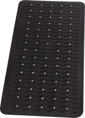 Produktbild von RIDDER Playa, Rutschfeste Badematte, Erwachsene, Schwarz, Polyvinylchlorid (PVC), Thermoplastisches Elastomer (TPE), Gummi, Maschinenwäsche, 30 °C