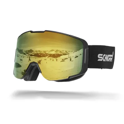 Immagine prodotto di Schnorr Kidsi Plus Gold Full REVO specchiato (S2/S3) - Maschere da sci per bambini, antiappannamento, OTG