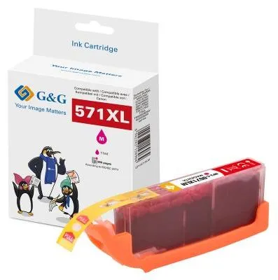 Image de G&G 13858 G&G XL-Patrone kompatibel mit Canon CLI-571XLM/ 0333C001
