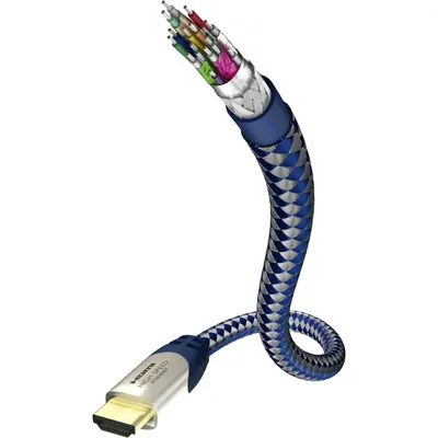 Produktbild von Inakustik 00423015, 1,5 m, HDMI Typ A (Standard), HDMI Typ A (Standard), 3840 x 2160 Pixel, 3D, Blau
